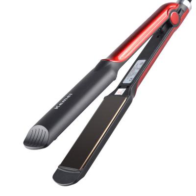 China Safety Kemei KM-531 Factory Sale 40W Flat Iron Styling Iron Barber Professional Beauty Electric Hair Straightener for sale