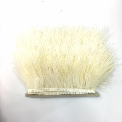 China Adorn Ostrich Fur Fabric Lace Dress Wedding Dress Accessories Feather Lace Clothing Accessories for sale