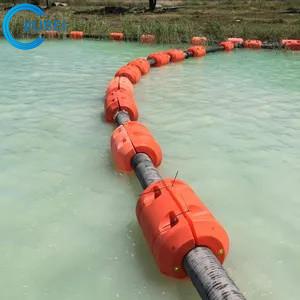 中国 ドックのHDPEの管の浮く物の浚渫の管のゴム製 ホースのための浮遊パイプラインHICLの浚渫船の造船所の浮遊物 販売のため