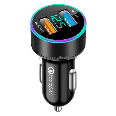 China Universal Mini QC3.0 40W Dual USB Car Charger Adapter Quick Charger for Android Samsung Huawei iPhone ipad Tablet for sale