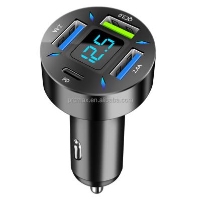 China Universal PD20W QC3.0 Port Fast Charging Adapter with Cigarette Lighter 12V USB C Car Charger for Mobile iPhone Samsung for sale