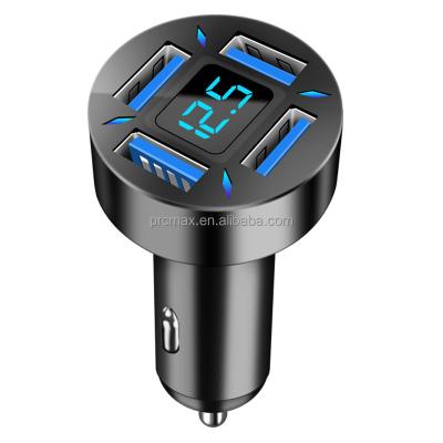 China Universal Durable 12V 24V 4-USB Port Car USB Charger Cigarette Lighter Adapter for Apple iPhone Android Tablet for sale