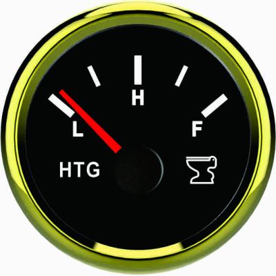 China ELING 52mm Universal Stock Tank Gauge With White Stainless Cover 0-190ohm 12V 24V for sale