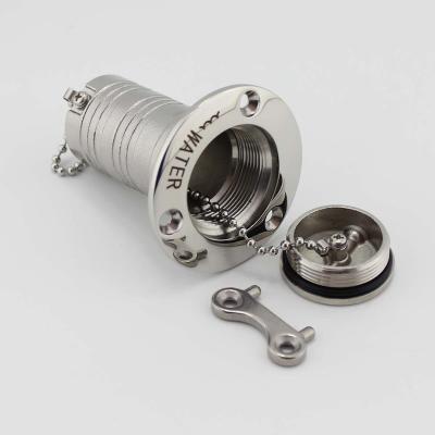 China 316 SS Factory Produced Mirror Finish Ss316 Boat Fuel Deck Filler for sale