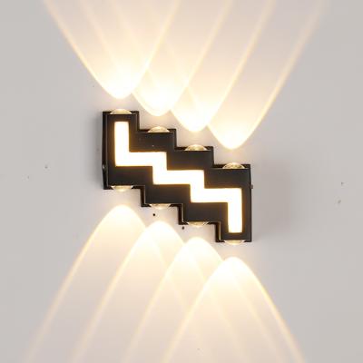 China Double wall light outdoor lamp garden light source outdoor light through wall lamp modern nordic light fixture indoor wall lamps for sale