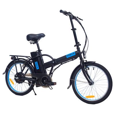 China New Design 250W V Steel Brake E Bike Single Speed 20 Inch Folding Ebike for sale