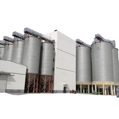 China 50-1500ton cone silo vertical grain storage flour silo Galvanized for grain silo cone bottom for sale