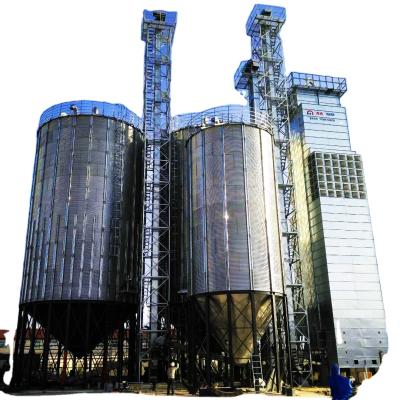 China galvanized grain silo 50T-10000T grain storage bins bolted bins hopper bin silos for sale
