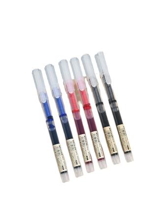 China 0.5mm Normal Gel Pen Student Straight Liquid Gel Pens Wholesale Ballpoint Pen With Logo for sale