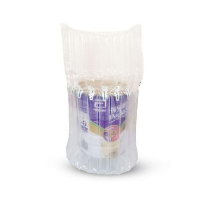 China Transparent Inflatable Protective Air Column Bag Cushion Wrap Wine Bottle Traveling Inflatable Packaging Protector for sale