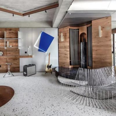 China Trendy Modern Terrazzo Slab Terrazzo Flooring Design For Modern Space Design for sale