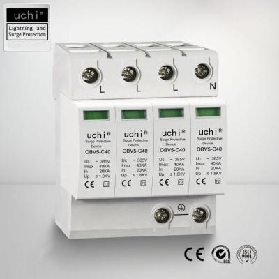 China AC drives Type 2 Surge Protector , Uc 385V Earthing Lightning Protection System for sale