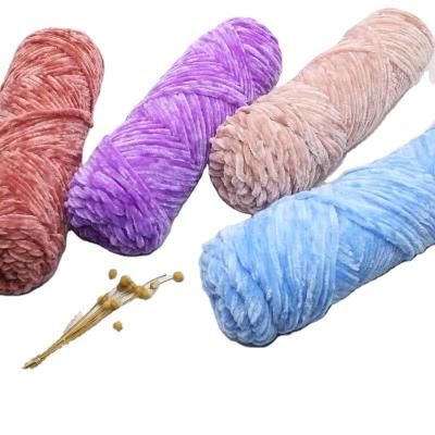 China Fancy Wholesale 100g Chunky Soft Velvet yarn Soft protein Cashmere Yarn for sale