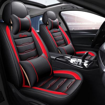 China Comforable Design Car Seat Cover Full Set Luxury PU Leather Car Seat Covers Wholesale Luxury Car Seat Covers for sale