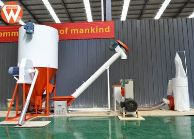 Chine Usine d'alimentation des animaux de structure simple, installation de transformation d'alimentation des animaux de 500 kg/h heures à vendre