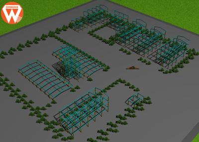 Chine Équipement peint d'alimentation des animaux/atelier léger préfabriqué de la structure métallique Q255 à vendre