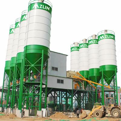 China Construction works HZS180 Mini Concrete Batching Plant Stationary Batching Plant Price for sale