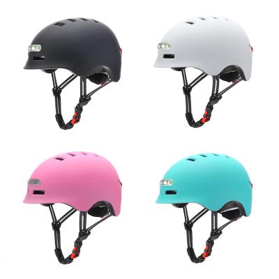 China Fashionable Helmet Style Satisfied Quality Feather Weigh Scooter Pad Safety Breathable Bar LED for sale