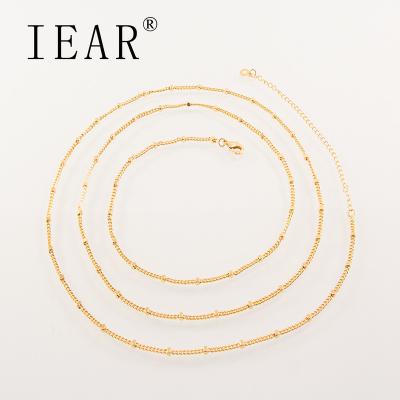China IEAR CLASSIC Fashion Jewelry Wholesale Custom Waist Chain With Pearls Waist Chain Gold Plated Non Fade Jewelry Belly Chain for sale