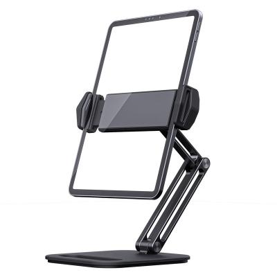 China Tablet Mount Support Tablet Frame 360 Degree Portable Custom Metal Desktop Display Mobile Cell Phone Stand Smart Adjustable Flexible Lazy Bracket for Phones and Protection for sale
