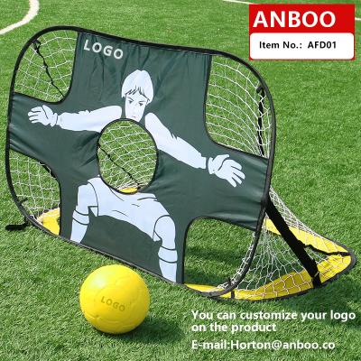 China Special Foam+steel+nylon football portable folding dual function gate with One World football/non-inflationary football/air free football gift for sale