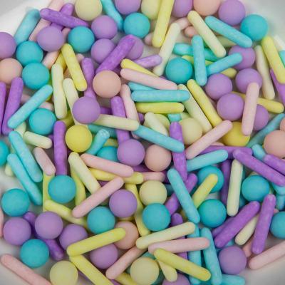 China For Cake Sugar Rainbow Cake Vermicelli Sprinkles Sugar Ball Cake Decorations Use in Cafe and Home Baking for sale