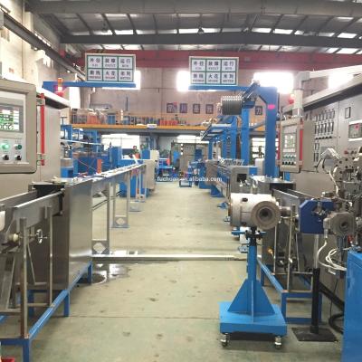China High Speed Fuchuan Low Smoke Non-Halogen Extruder Sleeving Line Extruder Wire Insulation Machine Wire Insulated High Speed Sleeving Line for sale