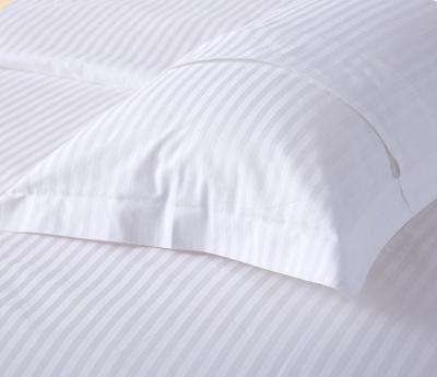 China Satin Stripe Soft Pillow Cases Set Personalised Silk Pillowcase For Comfort Hypoallergenic for sale