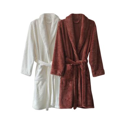 China Plüssige zachte jurk Fluffy Warm Fleece Sherpa Shaggy badjas Voor mannen en vrouwen Te koop