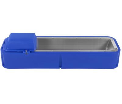 China 2.25m Stainless Steel Panel Heated Livestock Cow Drinker PE Drinking Trough for sale