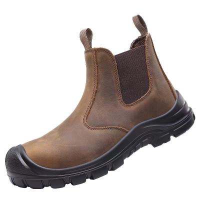Chine Bottes de travail de sécurité Bottes de sécurité en cuir authentique Bottes de sécurité imperméables Bottes de sécurité en kevlar Bottes de travail à vendre
