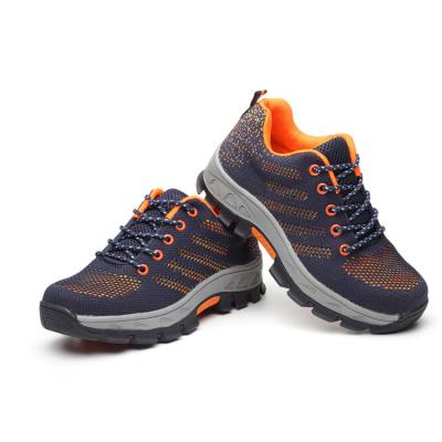 China Flying Weave Practical Work Shoes Comfortable Safety Shoes Men'S Work Boots Anti Smashing for sale