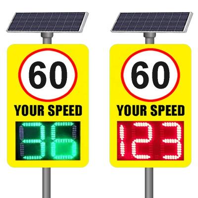 China LED Display 45CM*35CM Road Safety Traffic Driver Speed Return Sign Radar Speed Signs for sale