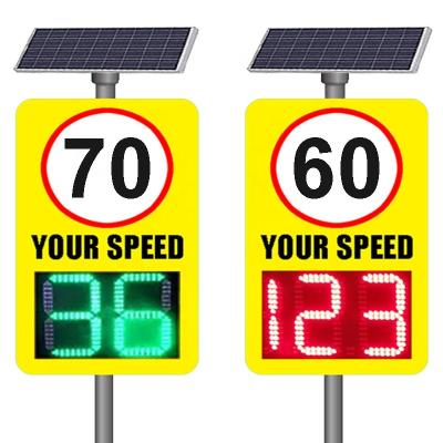 China Waterproof Led Narrow Beam Speed Limit Sign K-Band Radar Speed Sensor Motion Detector 45CM*35CM for sale