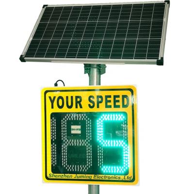 China Iron Aluminum Factory Direct Solar Traffic Speed Limit Signs Led Car Digital Speed Display Radar Limit Display Sign for sale