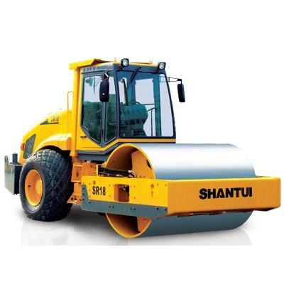 China Construction works Shantui 18ton SR18 road roller single drum vibratory road roller with best price for sale