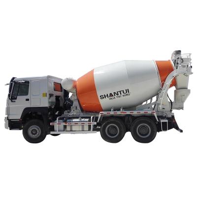 China Construction works Low Residual Rate High Dump Rate Self Loading Concrete Mixer Truck for sale