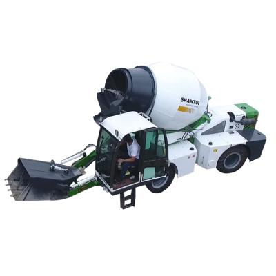 China Construction works High Efficiency Brand New Shantui Self Cement Mixer 2m3 Self Loading Truck for sale