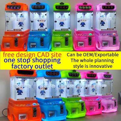 China Fabriek Groothandel Mini Claw Cranes voor muntbeheerde Kinderspeelgoed Spelmachine Te koop