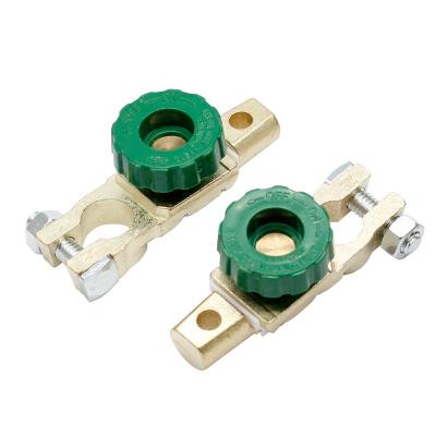 China Green Rotary Switch Battery Terminal Cut Off Disconnect Green Button Master Switch Auto Quick Power Cutout Kill Switch for sale
