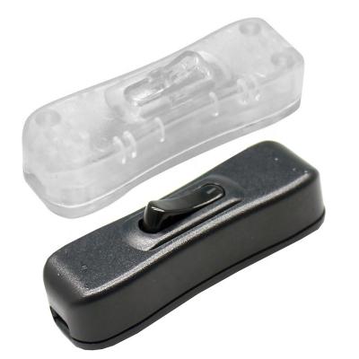China Built-in lamp switch 125V 2A in line ON XX-304 Rocker switch table lamp wire switch midway rocker switch for sale