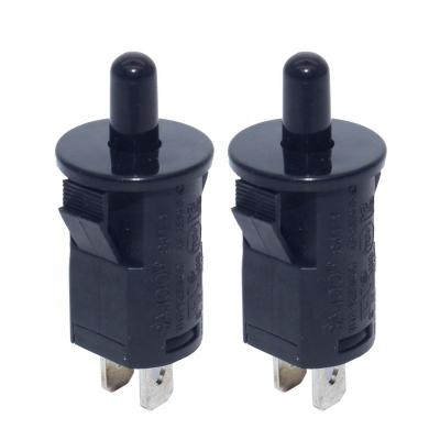 China Hot Selling 10A Amazon Mini Fridge Door Switch Black Push Button Light Lamp Switch Hot Selling Door Switch for sale