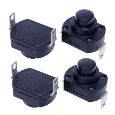 China Push Button Switch 16A 250VAC Screw Mounted Table Lamp Round Micro Push Button Switch for sale