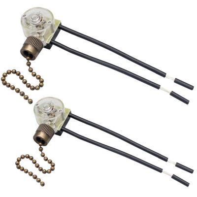 China Plasitc Up White Shell Phenolic Base Pull Chain Switch Fan Lamp Switch Speed With Pull Chain Compatible For Different Speed for sale