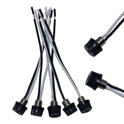 China The stock shell rotary switch from A.W.G. 3A On/Off Switch 18 Nut Metal Base Plastic Strip With 6 Inch Wire Leads Stripped Ends Lamp Switch for sale