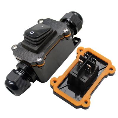 China On off new design 25A waterproof IP65 2 position on off switch 3*1.5mm or 16AWG table lamp integrated switch for sale