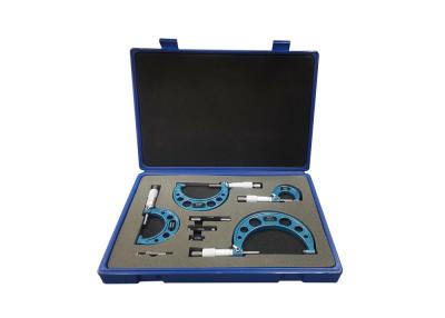 China Carbide Measuring Faces 0-100mm Outside Micrometer Set Machinist Tools for sale