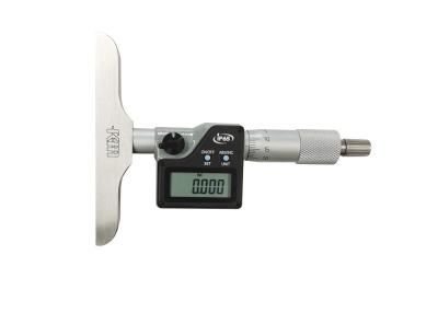 China IP65 Protection Degree 0-25mm Electronic Depth Micrometer for Precise Measurement for sale