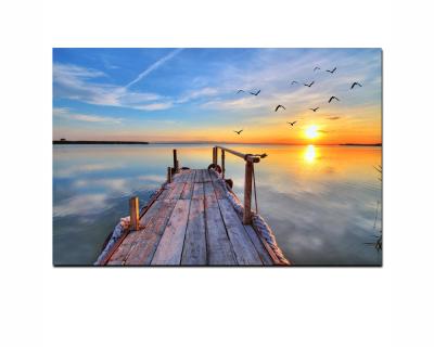 China Custom Modern White Color Framed High Quality Seascape Picture Canvas Prints For Wall Decor for sale