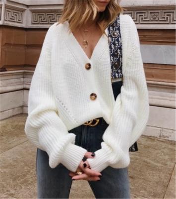 China E2030 China Manufacturer Good Quality Girls V-neck Sweater Fashion Solid Color Cardigan QUICK DRY Embroidered Cardigan For Woman for sale